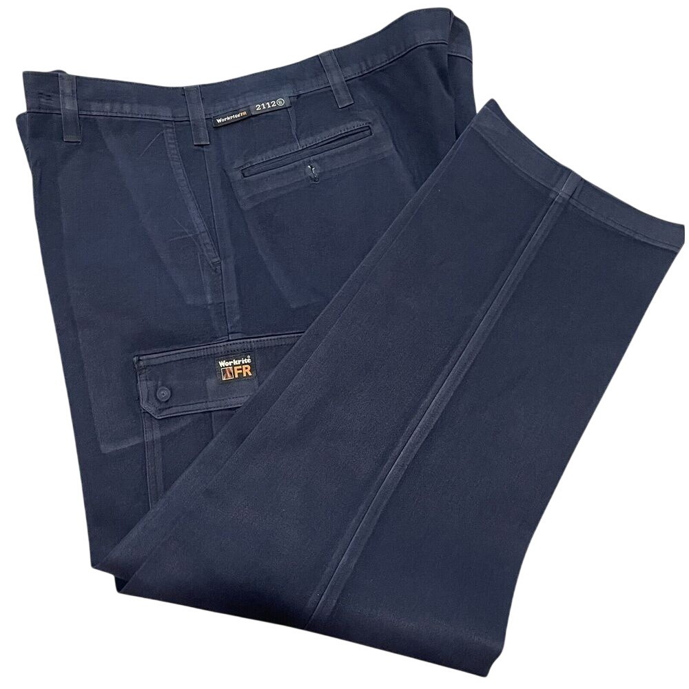Workrite FR Cargo Pants Mens 44 Navy Blue Nomex MHP CAT 2 Flame Resistant 2112